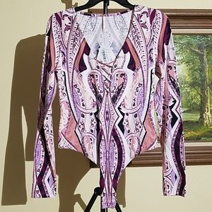 Free people long sleeve body suit L1